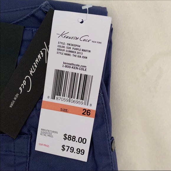 Kenneth Cole NY Wax Coated Slim Fit Gia Jean - Picture 5 of 8